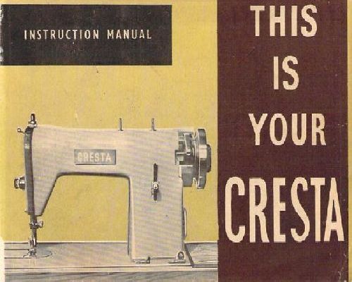 Cresta Sewing Machine Manual
