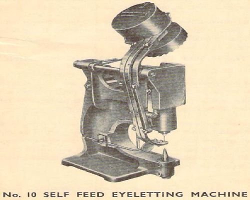 No 10 Self Feed Eyeletting Manual