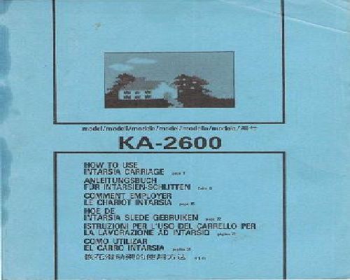 Brother KA-2600 Manual