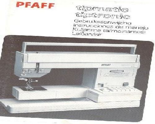 Pfaff Tipmatic Tiptronic IN DUTCH SPANISH Manual