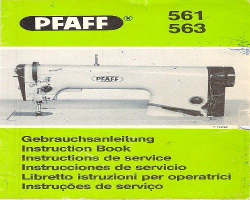 Pfaff 561 & 563 Manual