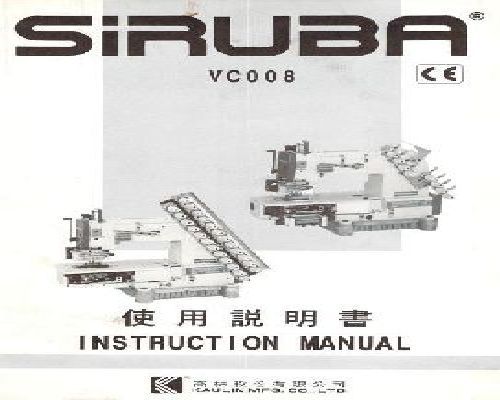 Siruba VC008 manual