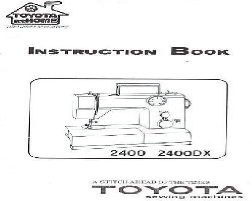 Toyota 2400 & 2400DX manual