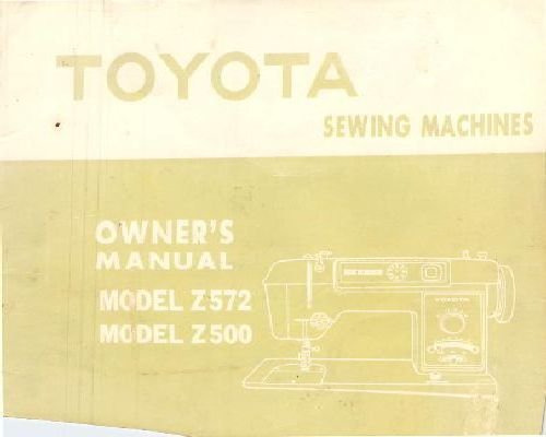 Toyota Z 500 & Z 572 manual