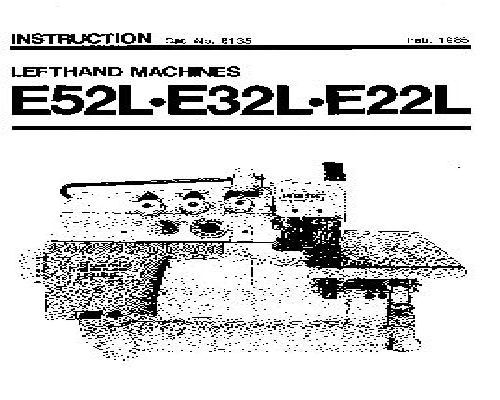 Willcox & Gibbs E52L - E32L - E22L manual