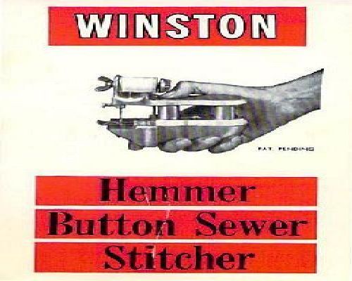 Winston hemmer button sewer manual